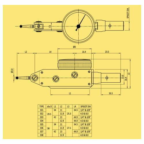 Lever Dial Gauge – Model 29/38 - Image 4